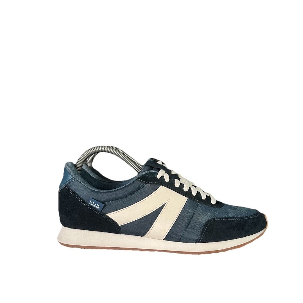 Kizik Madrid Eco Navy Blue Cream Hands-Free Sneakers Mens 8.5 Womens 10 K3FC